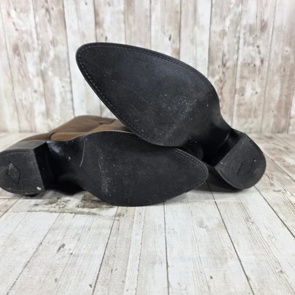 Laredo Women's Brown Leather Western Cowboy Boots 5.5D Made in‎ USA womens 7 - Picture 7 of 8